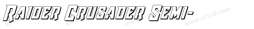 Raider Crusader Semi字体转换